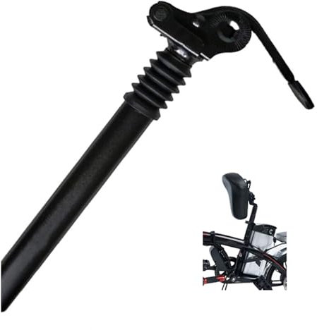 Morricho Aluminium Federsattelstütze für E-Bike und Falt-Rad, Schwarz, 27.2 /28.6x300 mm