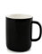 TREEWOO Elegante e minimalista tazza da caffè in ceramica liscia tinta unita tazza sotto smaltata per ufficio e uso domestico, 330 ml, nero lucido