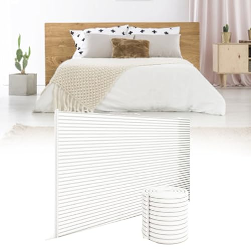 Genérico Protector de Pared Cojín De Pared De 20 Cm para Niños, Acolchado De Pared Anticolisión De Goma para Niños con Autismo, Cojín De Cabecera Despegable Y Adhesivo para Esquina De Mesita(White)