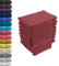10er Set Waschhandschuhe Waschlappen Bordeaux 16x21 cm | 100% Baumwolle Frottier | Oeko-TEX® Standard 100 | Premium Qualität 500 g/m²