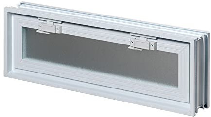 Fenêtre de ventilation à insérer dans un mur de vitrebriques ou de maçonnerie | Dimensions cm 57,9X19X8 | Unité de vente 1 fenêtre