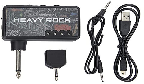 Mini Amplificador de Auriculares para Guitarra, Miniamplificador de Auriculares Bolsillo portátil para Guitarra con Efecto Wah Recargable, Amplificador Guitarra electrica
