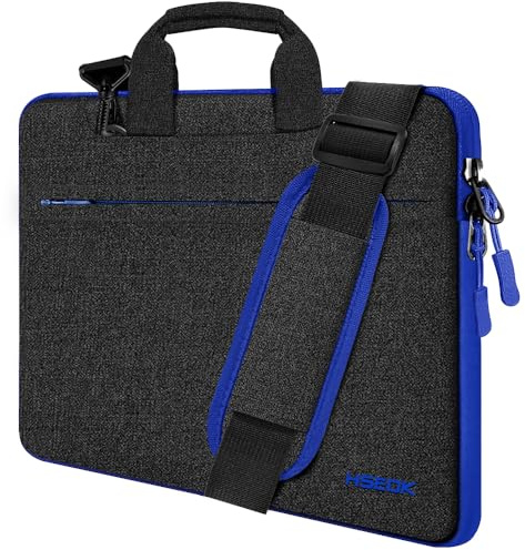HSEOK Borsa a Tracolla per Notebook da 15.6, Borsa per Laptop Super Sottile Impermeabile,Compatibile con MacBook Air M2/16 Pro M1 M2 M3 da 15 e Altri Laptop da 15-15.6-16,B02K03