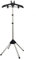 wenxinxuelan Iron Steam Stand; Foldable Garment Clothes Drying Rack; Handheld Garment Steamer Rack; Height Adjustable Standing Garment Hanger; Steam Ironing Machine Accessories Bracket (Black)