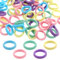 200 Pcs Colorful Nylon Elastics - Hair Bands, Cotton Hair Ties - No Damage, Ponytail Holder Accessories
