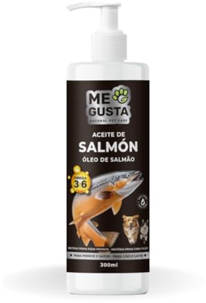 ME Gusta Olio di salmone per cani e gatti | Ottimizza il sistema immunitario | Rafforza le articolazioni e le ossa | Riduce i problemi di pelle | 300 ml