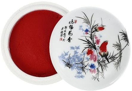 HEALSOPTHY Tampone per Calligrafia Premium con Scatola Ceramica Inchiostro per Timbri ø per Pittura e Decorazioni Fai Te Facile da Pulire e Riutilizzabile