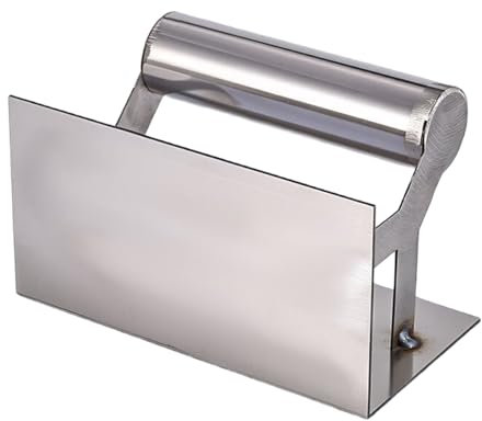 Paleta de esquina de acero inoxidable para bordes lisos de pared, mango ergonómico para un agarre cómodo, herramienta de construcción profesional, paleta de esquina de mango suave