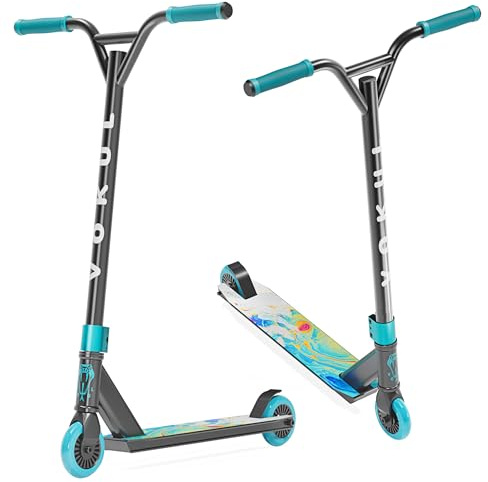 VOKUL Complete Pro Stunt Scooter for Kids, Boys Girls, Teens High Performance Trick Scooter for Skatepark Street – for Ages 6 and Up