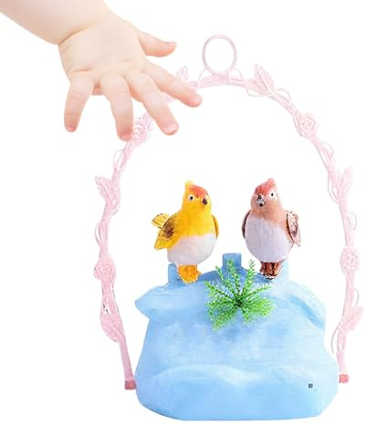 Zegaqae Uccelli Giocattolo per Bambini - Giocattolo Con Sensore Attivato Dalla Voce Per Bambini | Animale Domestico Elettronico Interattivo Per Gioco Sensoriale Esterno Sala d'Attesa