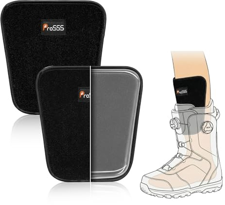 ProSSS Snowboard Gel Shin Pads for Ski Boot Liners, Shock-Absorbing