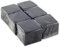 Pack de 600 Servilletas de Papel Desechables - Pequeñas e Individuales - Ideales para Cocktail - Diseño Moderno de Color Negro - 10 x 10 cm Plegadas - Hostelnovo