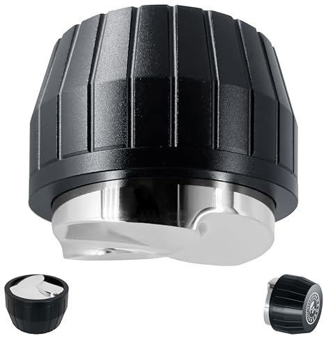 NEOUZA Kaffefördelare – gravitation självanpassningsbar för espresso-filterhållare, utjämnare med 3 klöverbas (53 mm)