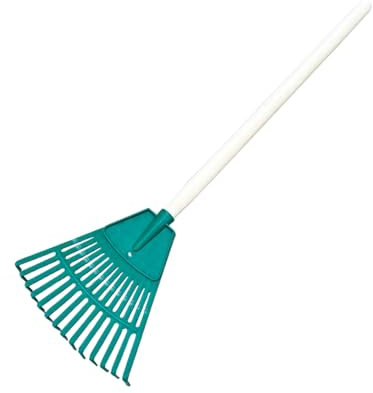 Râteau à feuilles, Outillage de Jardin, Râteau en Plastique en Forme d'Éventail à 14 Dents pour Ratisser l'Herbe, Râteau de Nivellement de Pelouse, pour Ramasser les Feuilles, l'Herbe Coupée