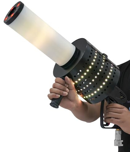 Vinnyooc confeti Lanzador de Confeti LED Colorido Pulverización de CO2 Pistola DJ B Hnen Effect 10FT