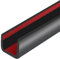 Bordure en Caoutchouc, Protection de Bord Flexible autocollante, en Forme de U pour Verre, Miroir et contreplaqué, Taille 10 mm, Convient aux Bords de 9 à 11 mm d'épaisseur, Longueur 6 m