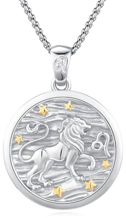 REDSUN stjärntecken halsband 925 sterlingsilver stjärnbild hänge 12 konstellation oxiderat halsband smycken för kvinnor och flickor, ingen sten