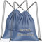 KOOOGEAR 2 Stück Turnbeutel 38 x 47 cm, Kordelzug Sportbeutel, Turnbeutel mit Reissverschluss für Gym Fitness Schulturnhalle Reisen Schwimmen Strandurlaub Damen und Herren