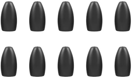 Lot de 10 Plombs de Pêche en Acier Tungstène, Poids de Pêche Lisse 1,8g/2,7g/3,5g/8g/5,3g/7g/8,8g pour la Pêche au Bar