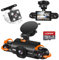 360° View 4 Channel Dash Cam Front and Rear Inside Left Right, LOFOV Dash Camera for Cars FHD 4 * 1080P Free 64GB SD Card, Multi-Ch Dash Camera for Cars,Night Vision, G-Sensor, 24H Parking Mode