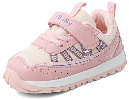 MK MATT KEELY Scarpe Primi Passi Bimbo Bimba Scarpine Neonato Sneakers Comode Traspirante con Suole Gomma Antiscivolo,Rosa,EU 22
