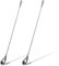 2 Pcs Cocktail Stirrers, Stainless Steel Mixing Spoon,11.81 Inch Long Bar Cocktail Shaker Spoon with Spiral Pattern Teardrop End Design for Home Bartender Coffee Tea Honey and Other Drinks, Silver