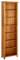 ULUYYUC Bücherregal aus Eiche Massivholz 7 Fächer Schmal 60x22x200 cm Rustikales Design Regal Hoch Wohnzimmer Schrank für Bücher und Deko
