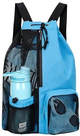 Yanghad Sac Etanche Piscine Enfant Femme 11L Sac à Dos Natation Bleu | Cordon, De Sport Étanche De Grande Capacité, Adapté à La Baignade, Le Fitness, Les Voyages