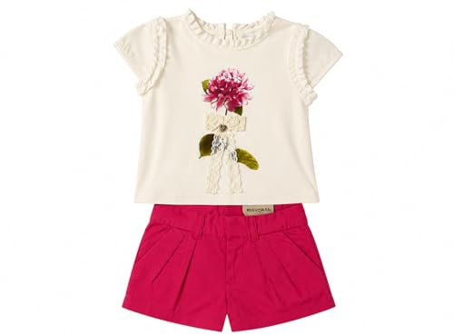 Generico Mayoral Completo Bambina Elegante Estivo 3056, Fucsia, 7 Anni