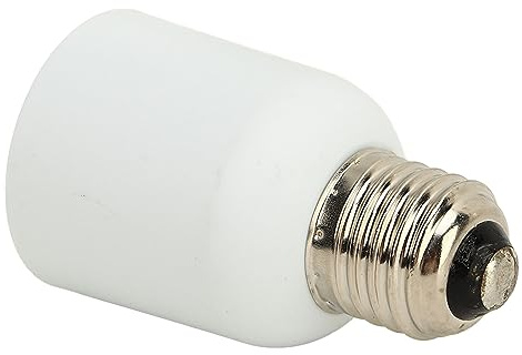 YUEHISY E27 Till E40 Ljussockeladapter, 2-pack Lampbasomvandlare med Kopparkontakter, Värmebeständig Lampadapter för LED-lampor, Flamskyddande Skal, för Hembelysning