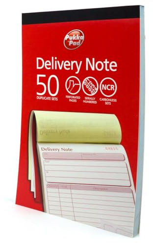 3 x 'DCU5881' PUKKA PAD NCR DUPLICATE DELIVERY NOTE BOOKS. 50 CARBONLESS SETS (137x203mm). (3)