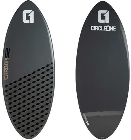 Skimboard époxy en Fibre de Carbone Gris Cobalt, 52 pouces (132cm) - skimboard performance pour les experts
