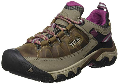 KEEN Women's Targhee 3 Waterproof Hiking Shoe, Weiss Boysenberry, 7.5 UK