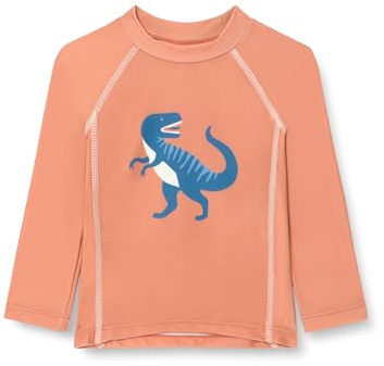 Playshoes Dino, Maglietta Rash Guard Kinder Unisex, Ocker Lang Dino,