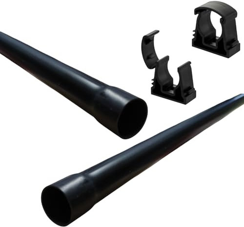 Tube électrique rigide noir avec un diamètre de 20 mm