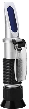 Aluminum Body, Sturdy and Light Weight, ATC Glycol Antifreeze Refractometer Tester for Engine Battery with Anti Slip Rubber Handle