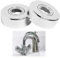 Rosetas para Grifería de Ducha, 2 Piezas Embellecedor Radiador, 3 Tamaños en 1, Roseta de Tapa Dividida para Diámetro 21 mm/26 mm/33 mm para Accesorios de Ducha, Decoración de Grifos