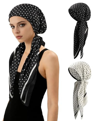 Mesovor Pretied Head Scarves for Women Chemo Slip On Turban Cancer Headwear