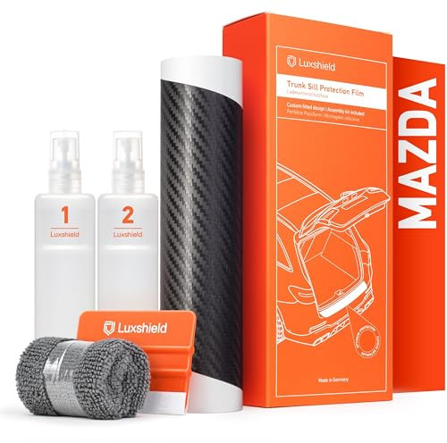 Luxshield Ladekantenschutz Folie für Mazda CX-5 2 (II) KF I 2017-2025 - Stoßstangenschutz, Kratzschutz, Lackschutzfolie - Carbon Schwarz