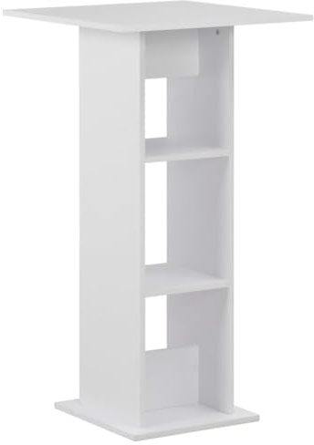 vidaXL Barbord vit 60x60x110 cm