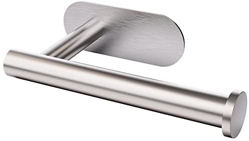 Toilet Roll Holder Self Adhesive -Toilet Paper Holder Stainless Steel, No drilling required, Strong Adhesiveness and Waterproof. by BIIYOOVE