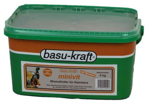 Mineralfutter für Kleintiere mit Vitaminen 6 kg - deckt den Bedarf an Mengen- und Spurenelementen sowie Vitaminen