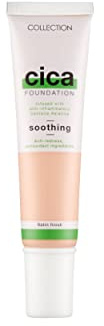 Collection Cosmetics Hydrating Medium Coverage Cica Foundation Infused with Anti-Redness, Vegan Foundation, 30ml, Fair