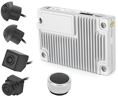 CHICIRIS Car Parking Recorder, 360° Surrounding Camera System U Disk Storage 720P Video Formats Cycle Display 4 Channel Playback with 4 Cameras for Auto