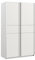 Home Heavenly® - Armario ropero Armario de120 cm 2 Puertas correderas Paris. Armario Dormitorio vestidor (120x210 cm Blanco)