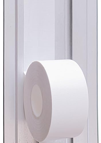 WENSSKKU White Window Weather Sealing Tape, Waterproof Window AC Air Conditioner Sealing Tape Can Keep Out Drafts Cold Air Rain Dust Smog(2IN X 99FT)