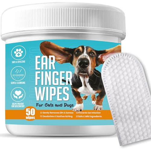 GALAXY BEAUTY Dog Ear Wipes Finger Pads Dog Ear Cleaning