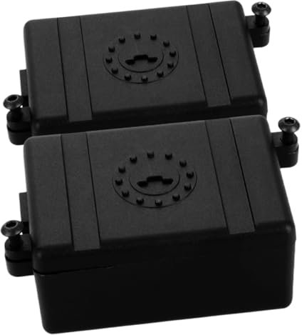 Alasum 2pcs Rc Crawler Receiver Box Electronic Equipment Box for Rc Car Case Plastic Outdoor Storage Weatherproof