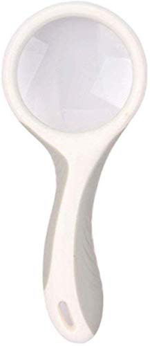 MKKSLR Loupe HD en Verre Optique Tenue dans la Main pour la Lecture de Livres, l'identification de Bijoux, Les Montres, l'enfant apprend Car Travaux de Bricolage Découpage et réparation ， Co