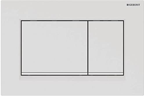 Geberit 115.883.01.1 Betätigungsplatte Sigma30 für 2-Mengen-Spülung, weiß matt, 115883011